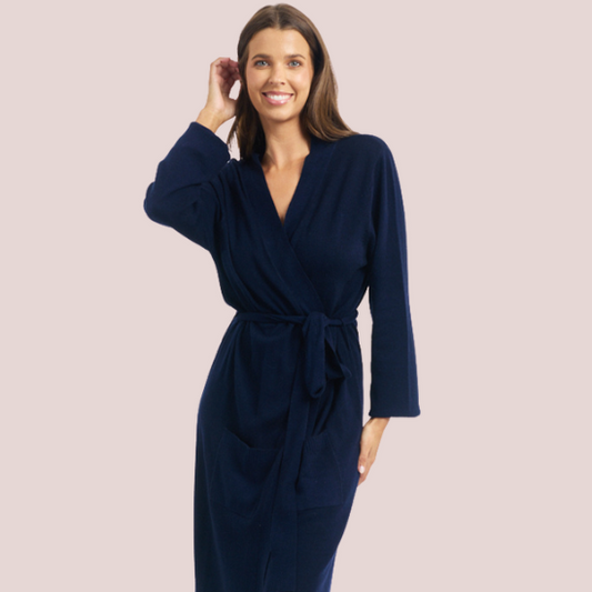 WOOL CASHMERE ROBE LL374