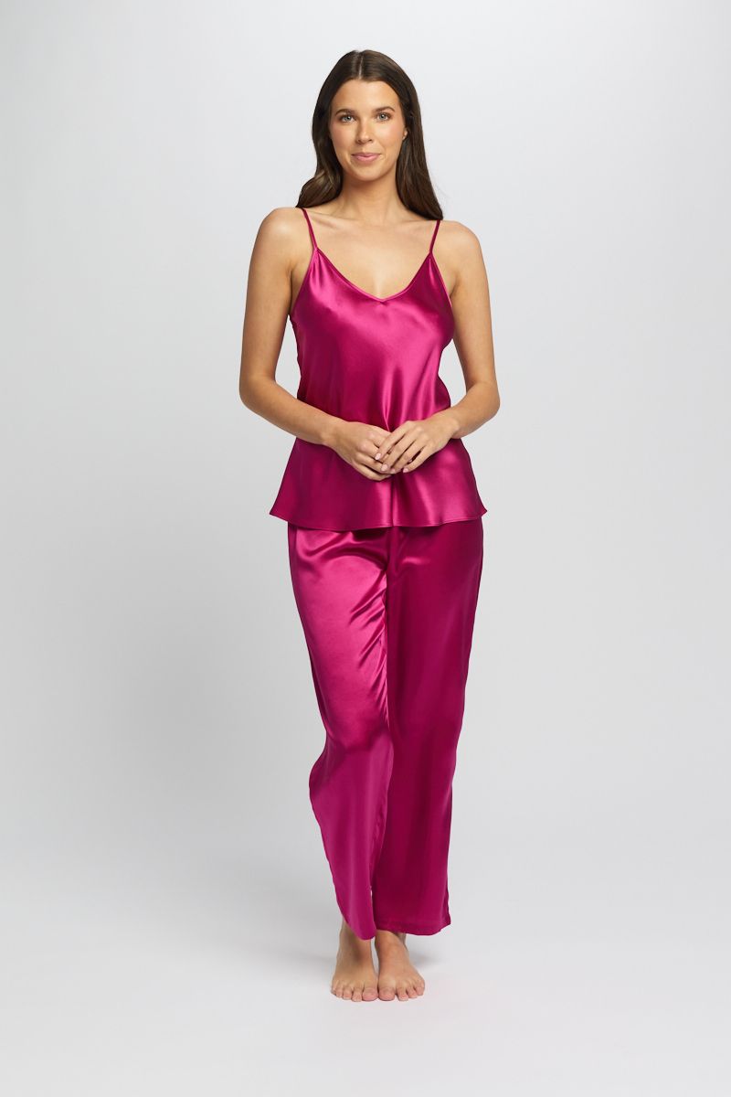 Silk Camisole Cerise