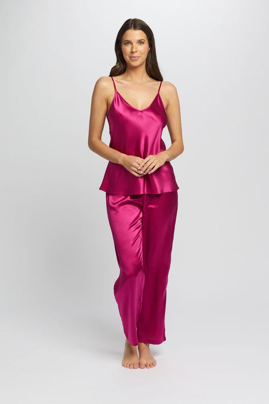 Silk Camisole Cerise