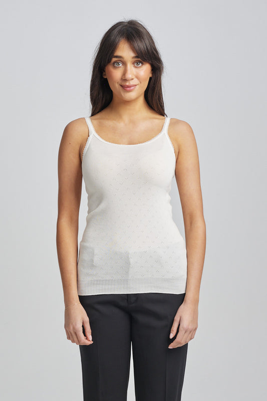 Traditional Thermal RTR Side Seam Free Cami - Ivory