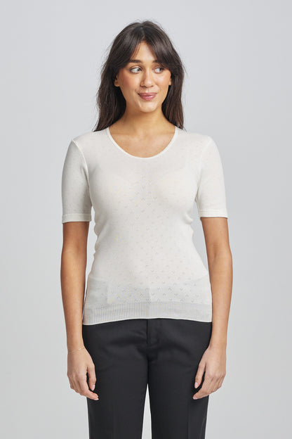Traditional Thermal RTR Side Seamfree Short Sleeve - Ivory