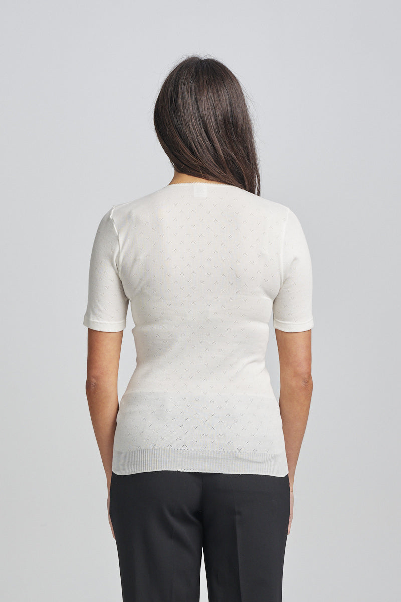 Traditional Thermal RTR Side Seamfree Short Sleeve - Ivory