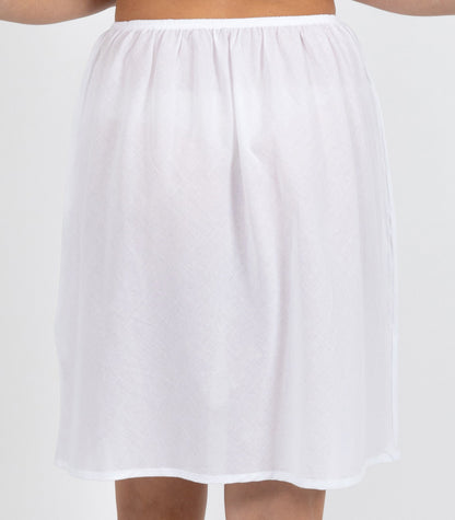 Cotton Voile Half Slip - White