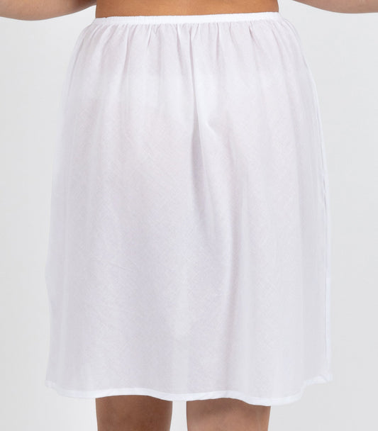 Cotton Voile Half Slip - White