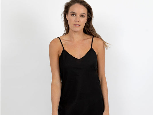 Cotton Voile Cami - Black