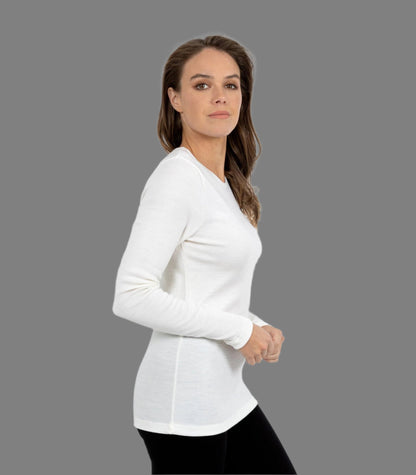 Pure Merino Wool 240gsm Long Sleeve Black