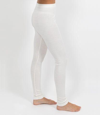 Pure Merino Wool 240gsm Legging - Ivory