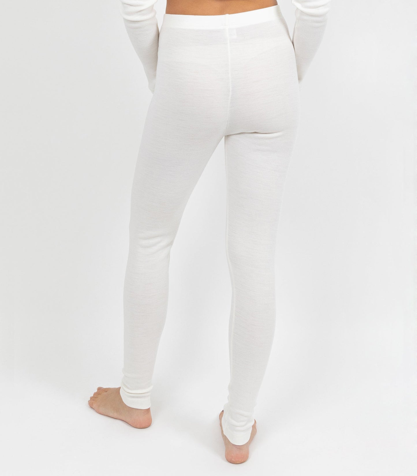 Pure Merino Wool 240gsm Legging - Ivory