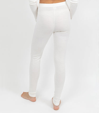 Pure Merino Wool 240gsm Legging - Ivory