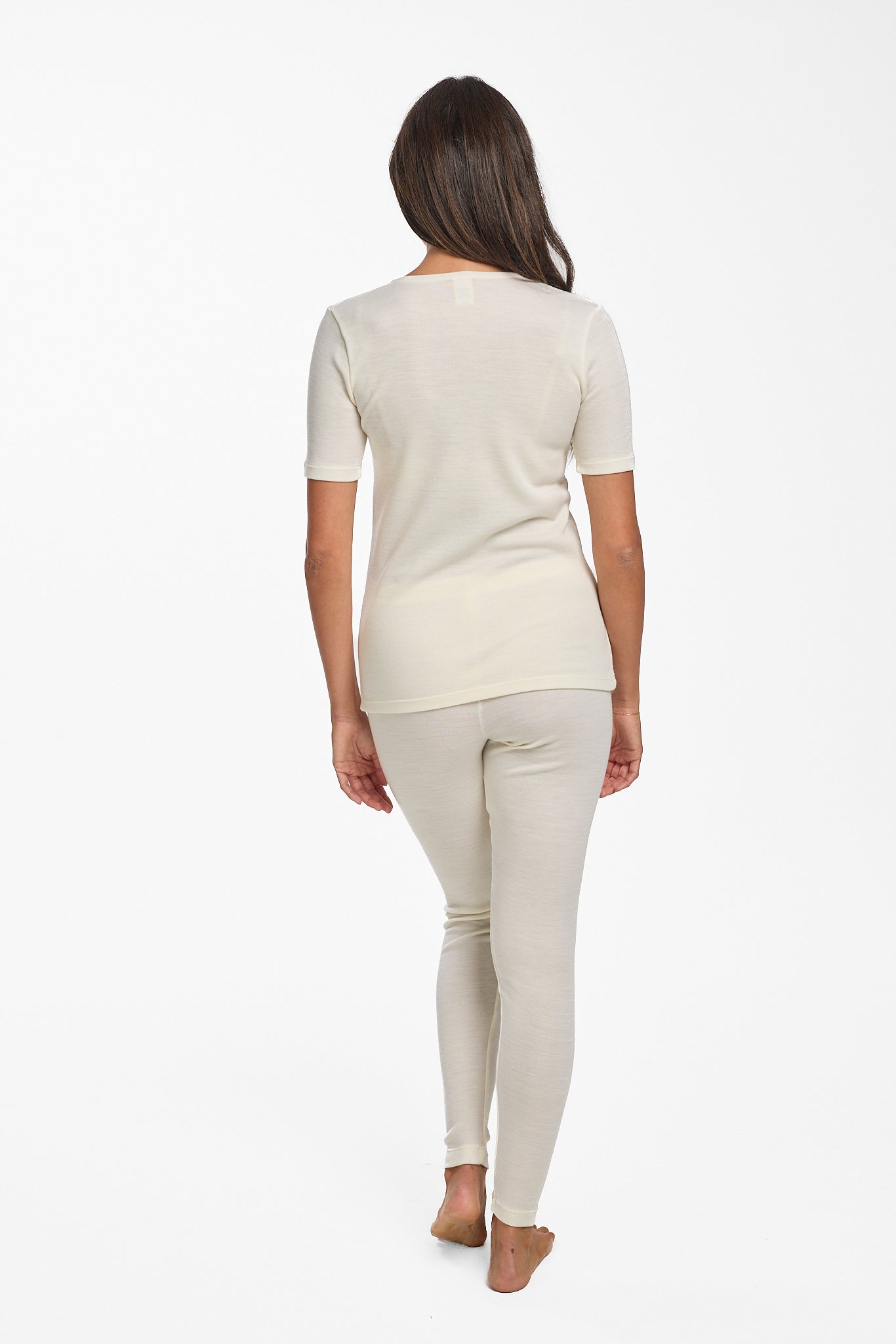 Ultra Warm Pure Merino Wool 240gsm Short Sleeve Ivory
