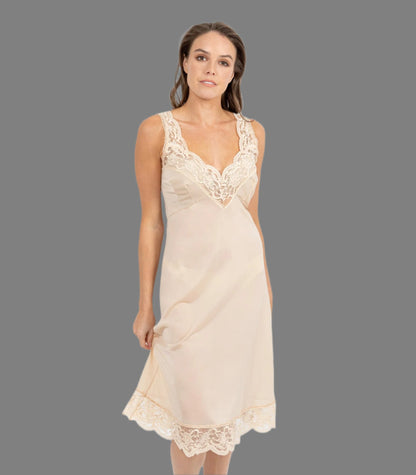 Matt Tricot Full Slip Built up Shoulders - Black