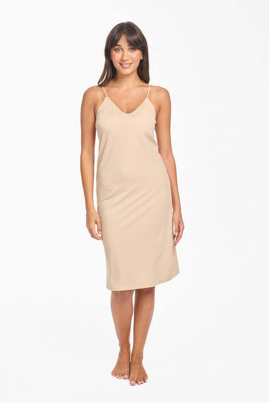 Smooth Maxi Full Reversible Slip - Nude