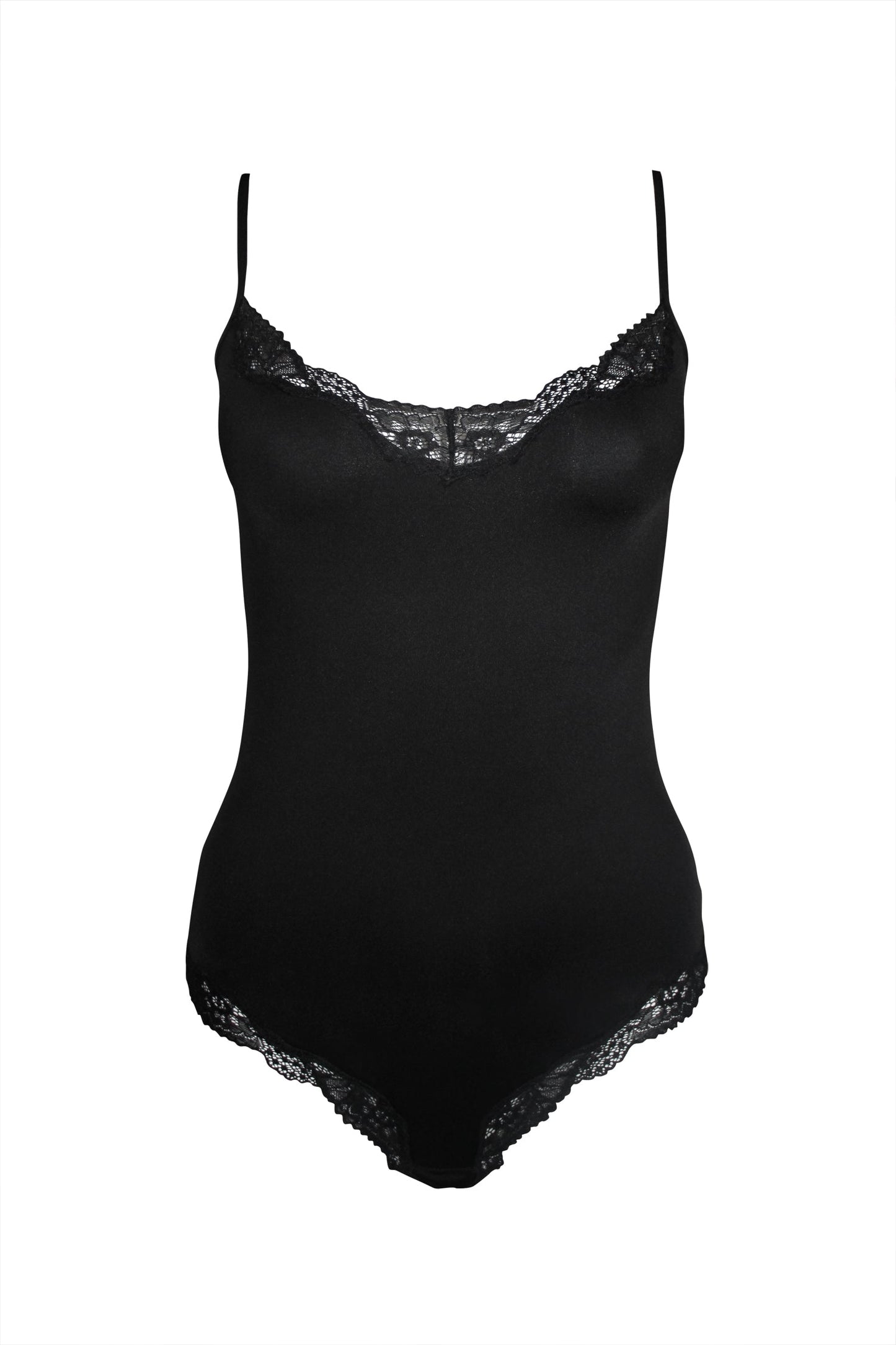 Classic Lace Bodysuit Black