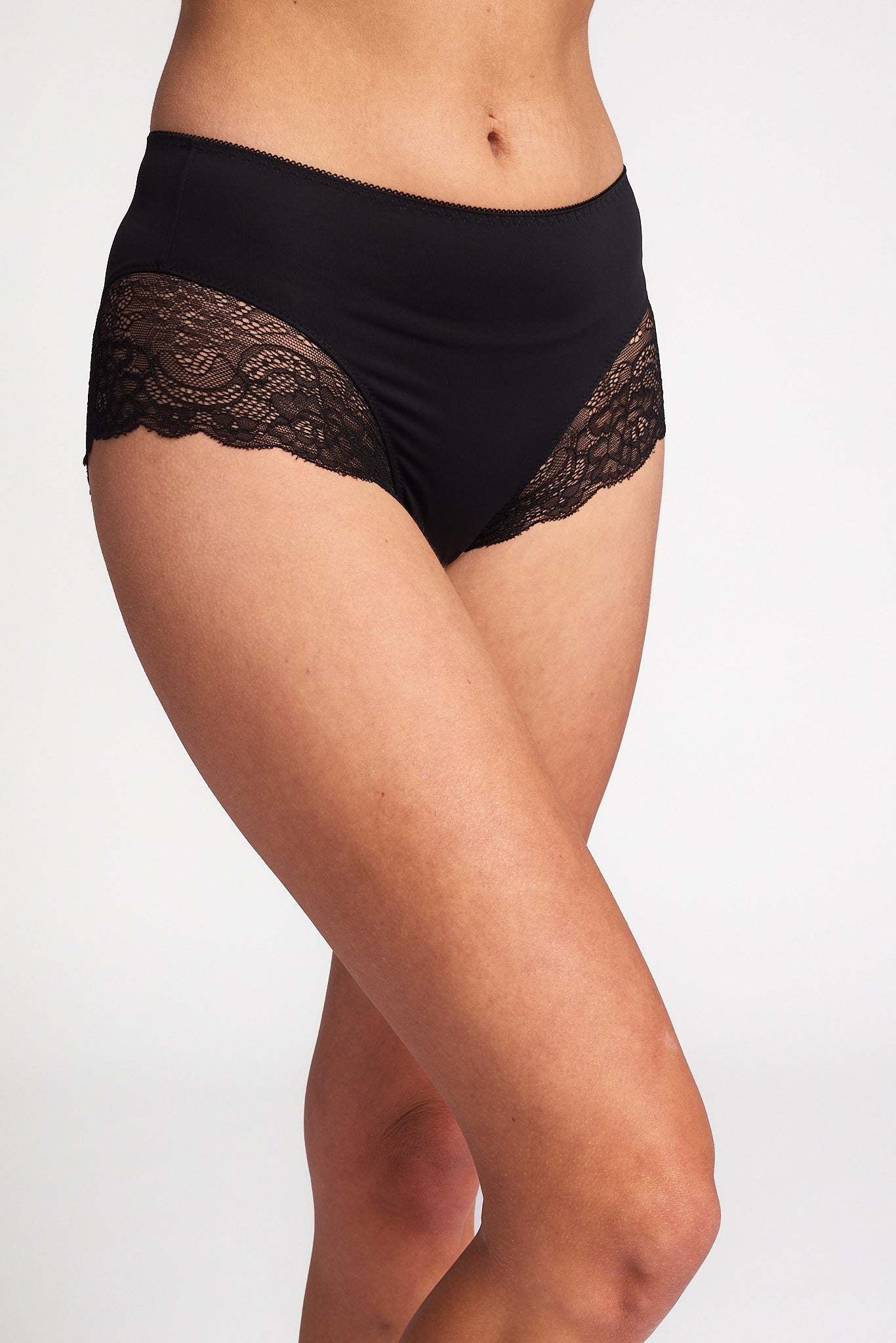 Rochelle High Cut Briefs Black