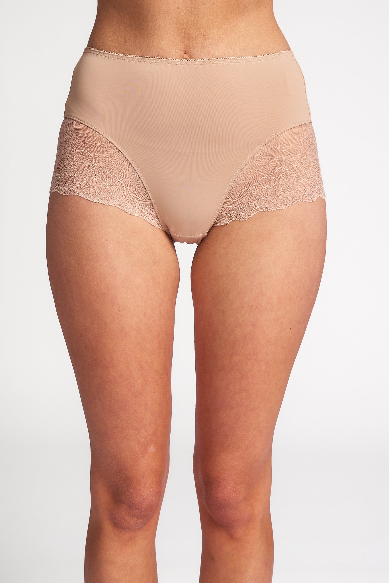 Rochelle High Cut Briefs Nude