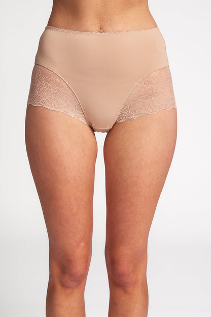 Rochelle High Cut Briefs Nude