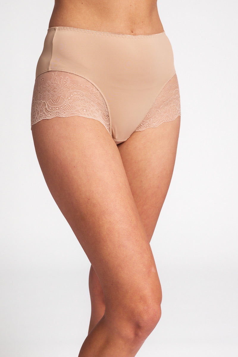 Rochelle High Cut Briefs Nude