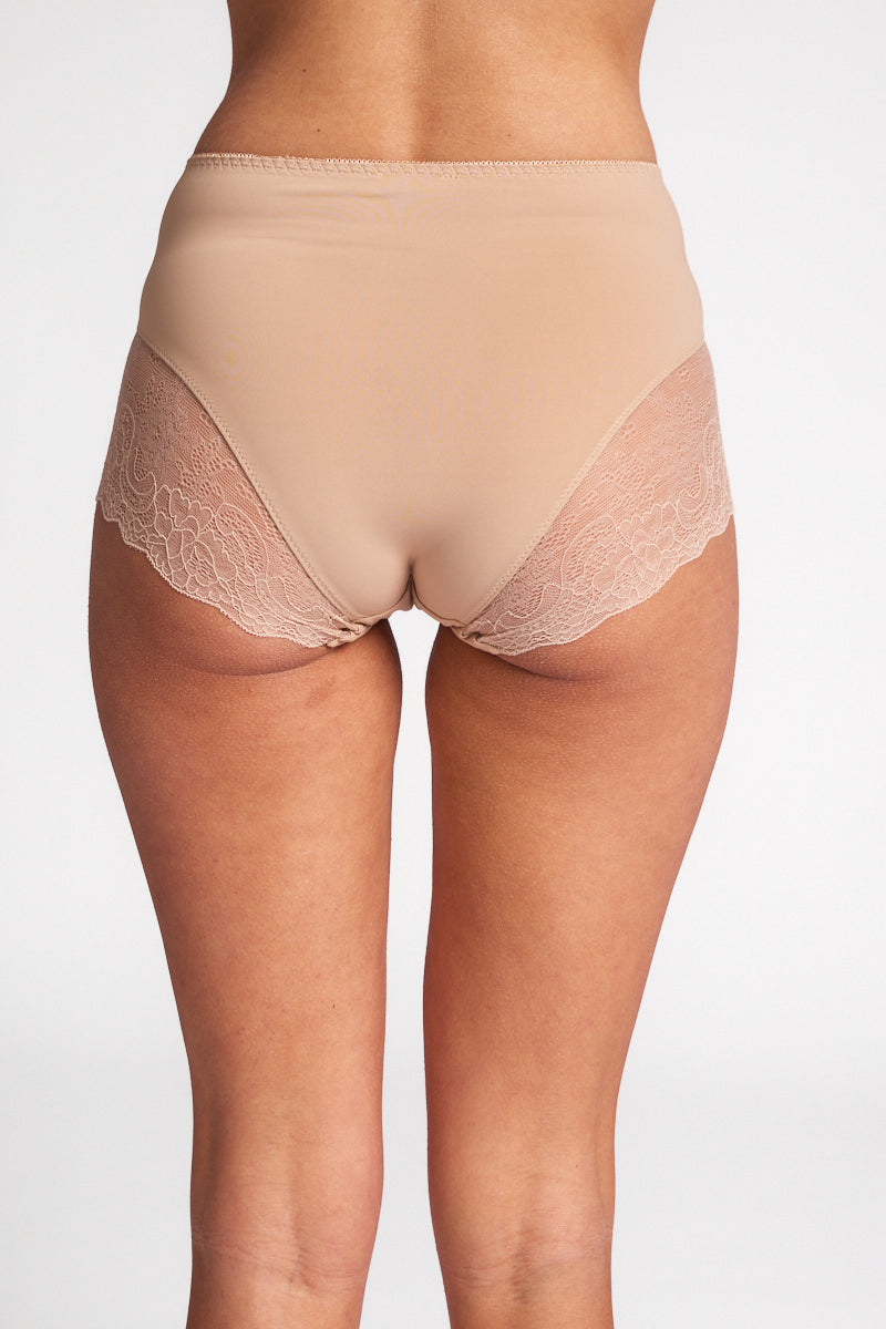Rochelle High Cut Briefs Nude