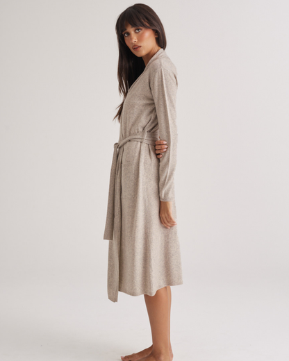 Cashmere Robe Grey Marle