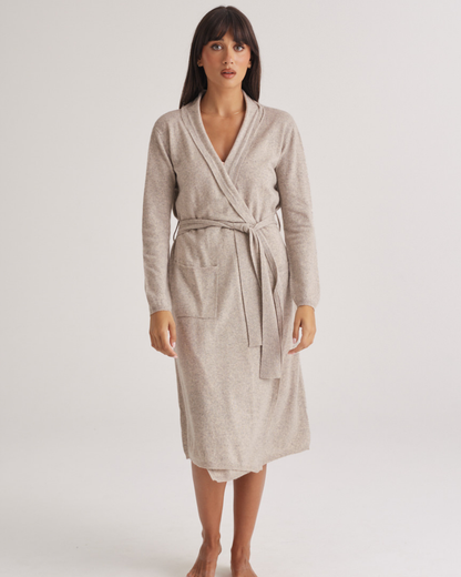 Cashmere Robe Grey Marle