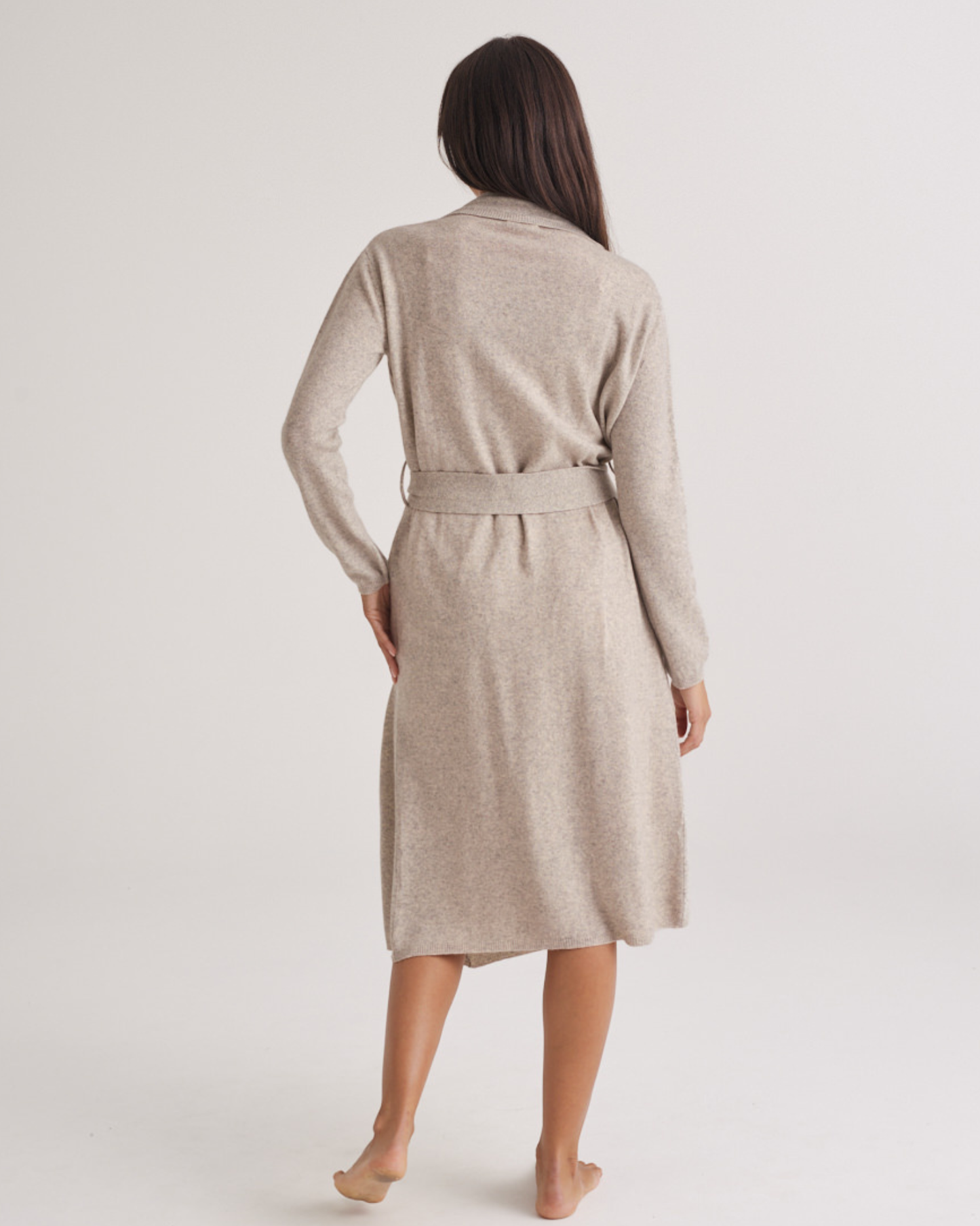 Cashmere Robe Grey Marle