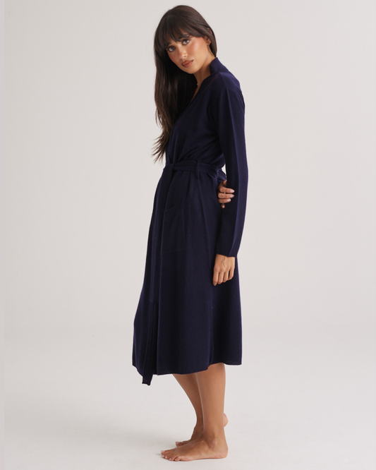 Cashmere Robe Midnight