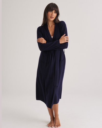 Cashmere Robe Midnight