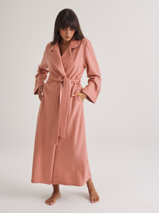 WOOL ROBE LL340 Antique Rose