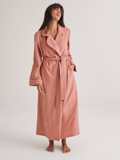 WOOL ROBE LL340 Antique Rose
