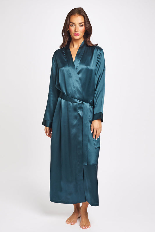 Silk Robe - Deep Forest