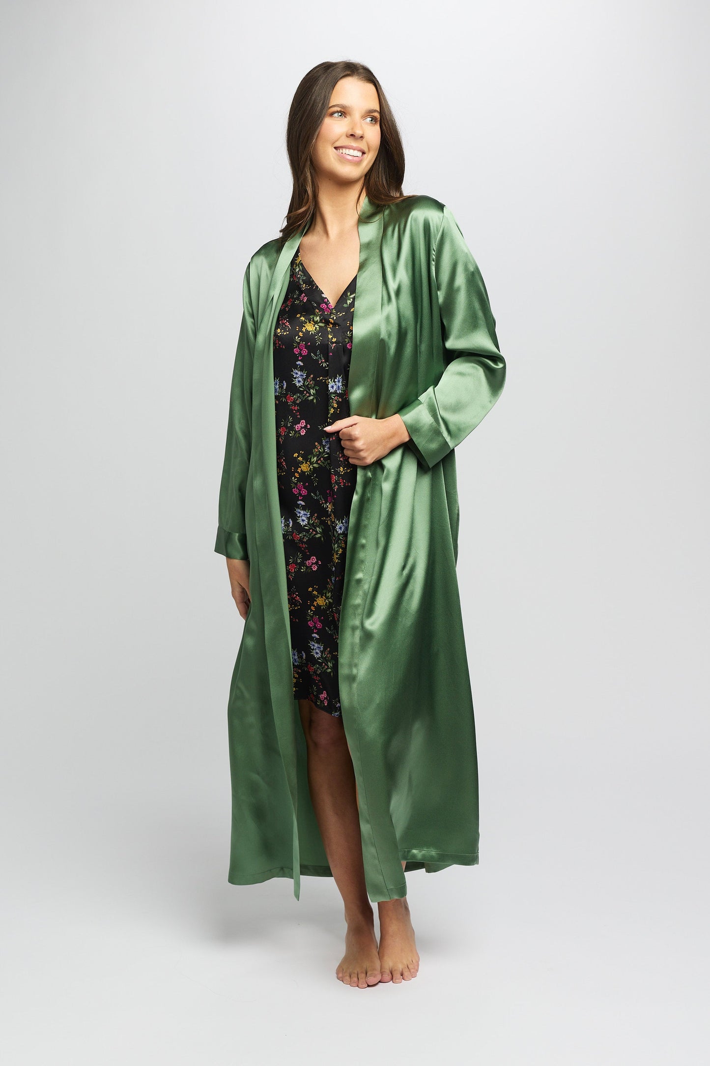 Silk Robe Basil LL509
