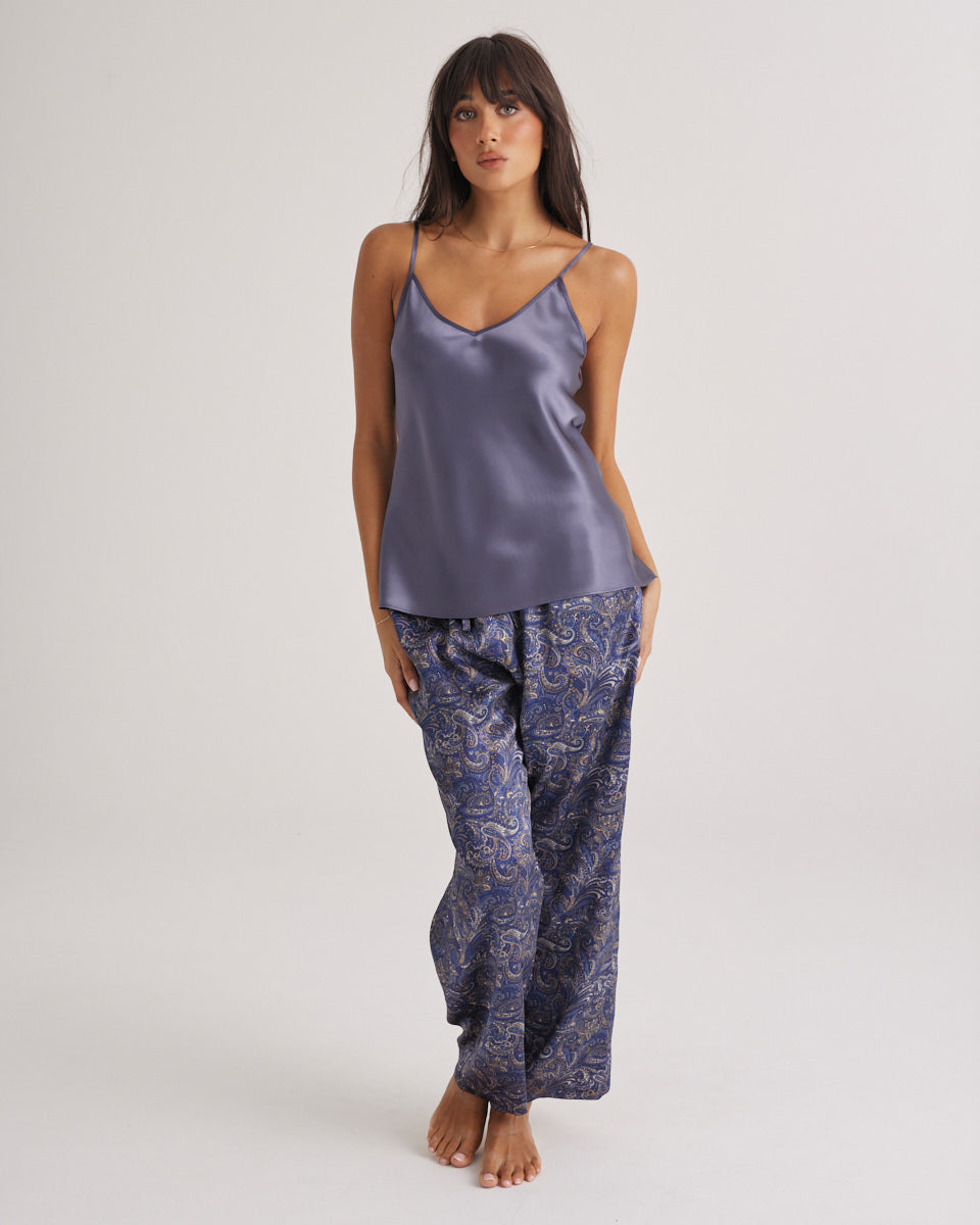 New Strappy Silk Cami Blue Manor