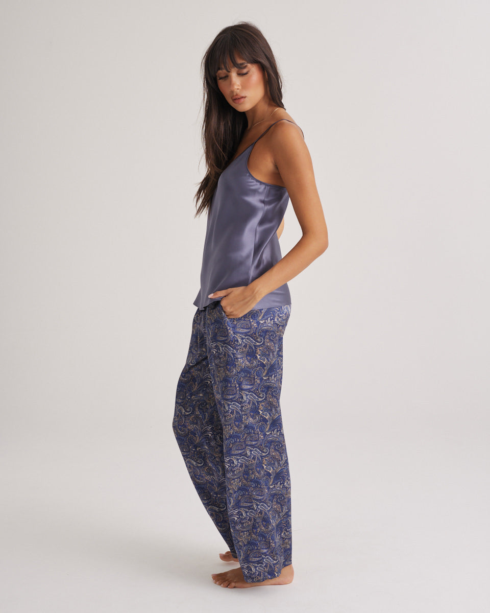 New Strappy Silk Cami Blue Manor
