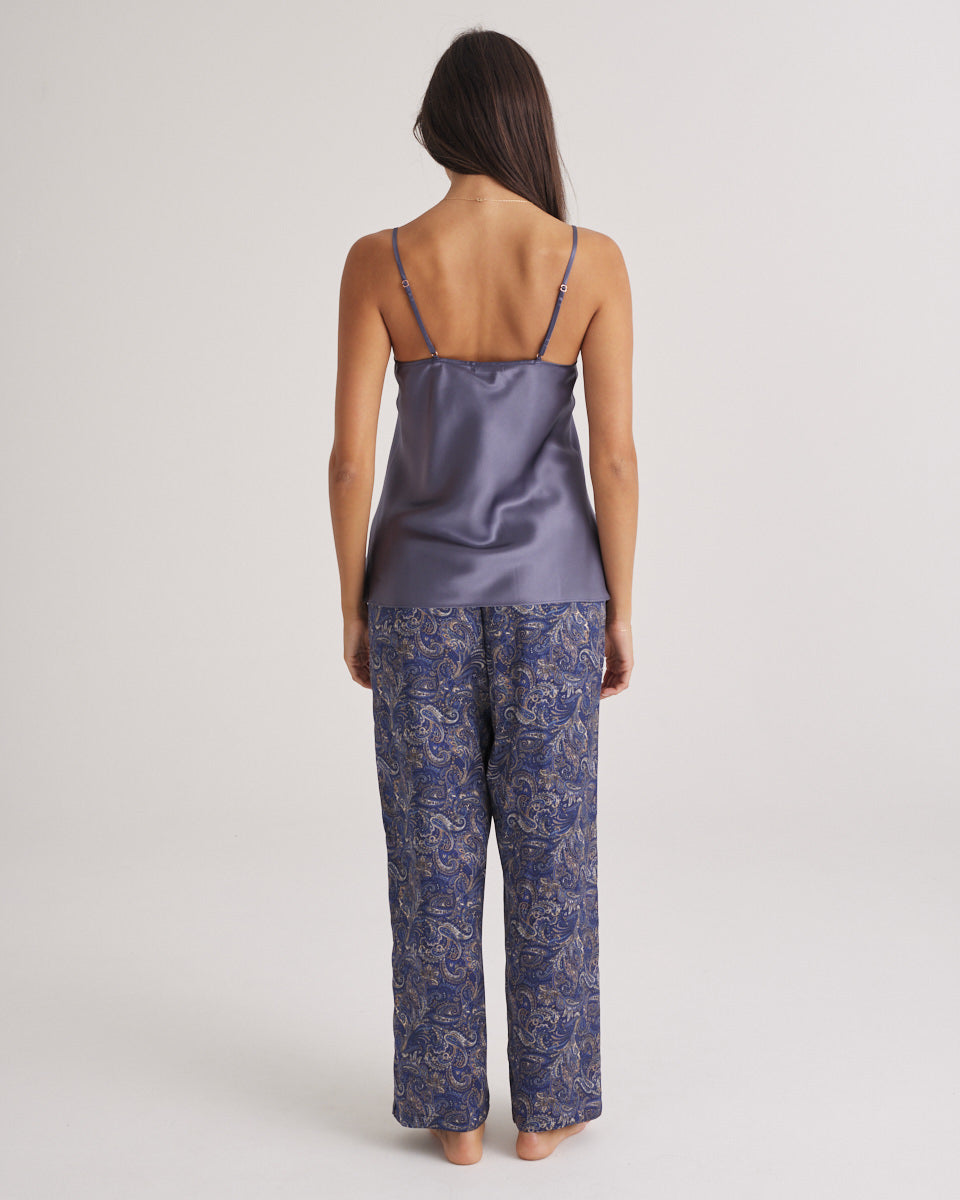 New Strappy Silk Cami Blue Manor