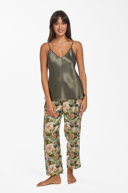 Silk Camisole Olive