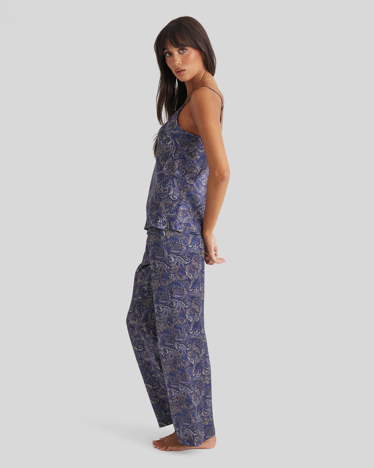 New Strappy Silk Cami Paisley