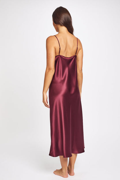 Silk Chemise 3/4 Length - Garnett* Special