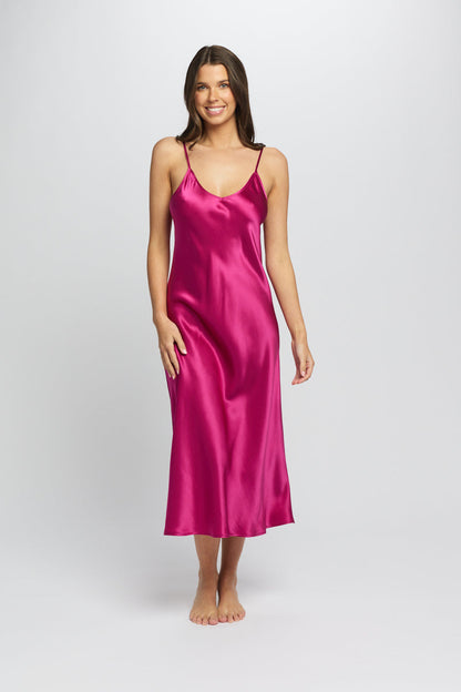 Silk Robe Cerise