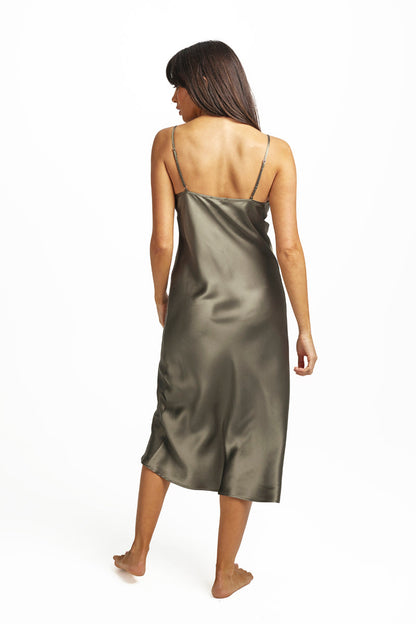 New Long Chemise 3/4 Olive