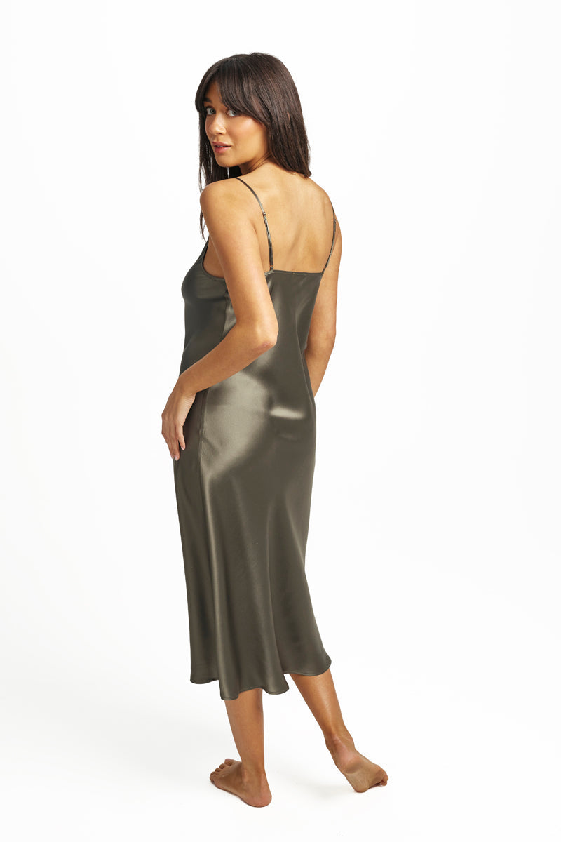 New Long Chemise 3/4 Olive