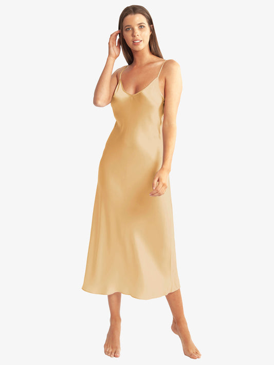 Long Chemise 3/4 Peacock Almond* Special