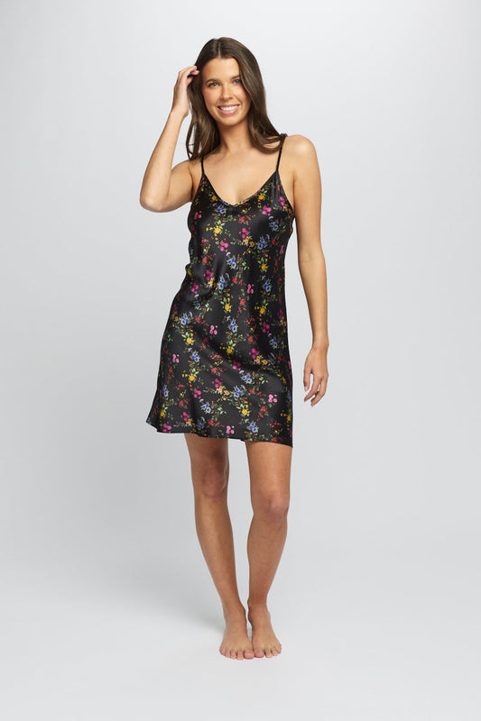 Silk Chemise - Midnight Garden