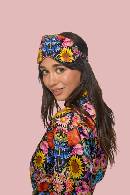 Silk Sleep Mask Gift Set - Floral Muse