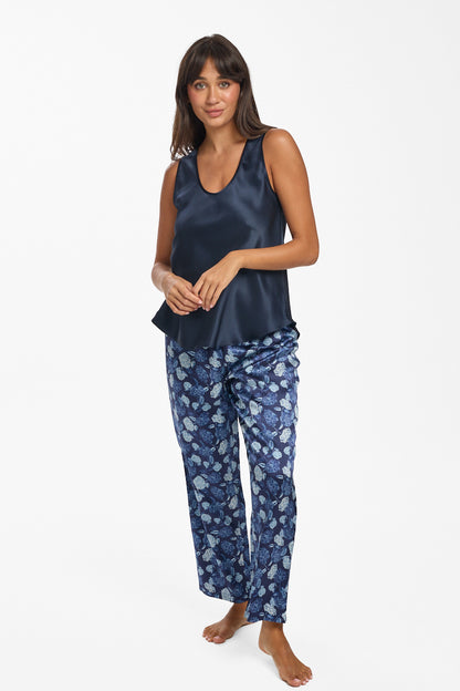 Mono Silk Cami Navy