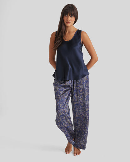 New Silk Pants Wide Leg Paisley