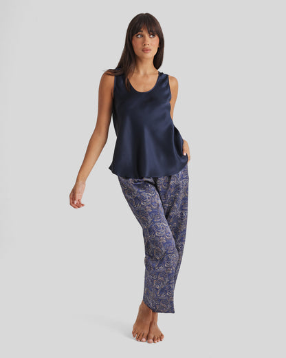 New Silk Pants Wide Leg Paisley