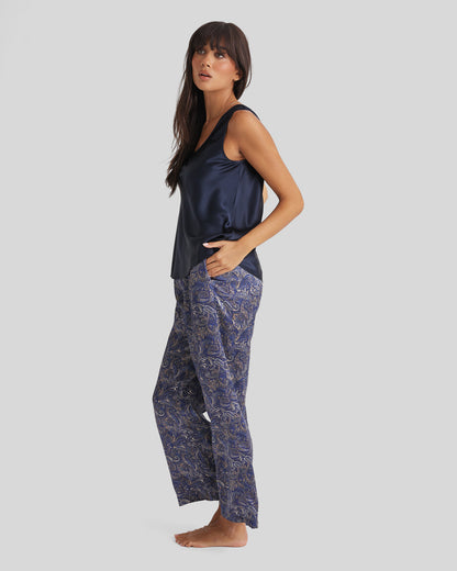 New Silk Pants Wide Leg Paisley
