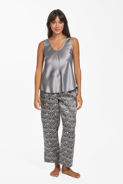 Pewter Mono Silk Cami