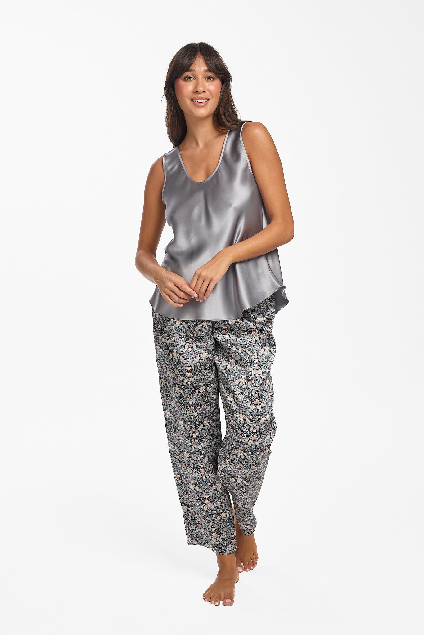 Liberty Silk Sleep Pant Strawberry Thief