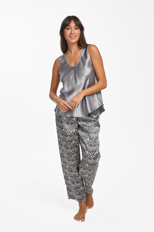Pewter Mono Silk Cami